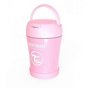 Twistshake Insulated Food Container Pastel Pink 350ml