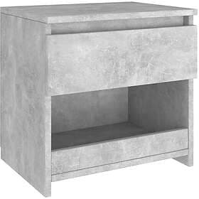 vidaXL Nightstand Concrete Grey 40x30x39cm Chipboard 803451