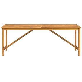 vidaXL Trädgårdsbord 200x90x74 cm massivt akaciaträ 362242