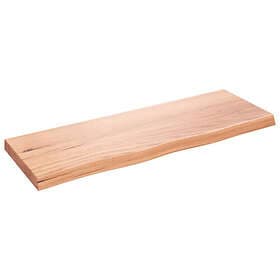 vidaXL Wall Shelf Light Brown 80x30x4 cm Treated Solid Oak 363663