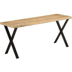 vidaXL Live Edge Bench 105cm Solid Mango Wood