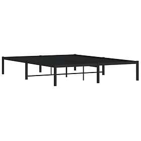 vidaXL Sängram metall svart 160x200 cm
