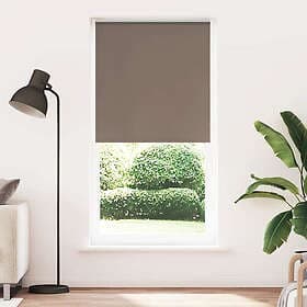 vidaXL Mörkläggningsgardin kaffe 110x210 cm tyg bredd 105,7 cm