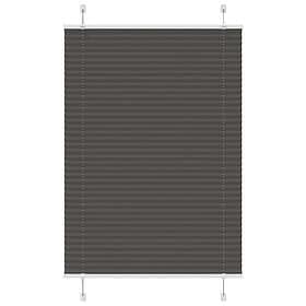vidaXL Plisserad persienn svart 90x100 cm tyg bredd 89,4 cm polyester