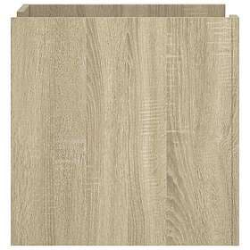 vidaXL Sängbord sonoma-ek 45x50x50 cm konstruerat trä