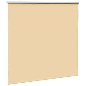 vidaXL Rullgardin mörkläggningsbar beige 155x150 cm tyg bredd 151,6 cm
