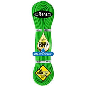 Beal Gully Golden Dry 7.3mm Rope Grönt 70 m