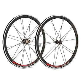 Gipiemme Equipe 716 Tubeless Road Wheel Set Svart 9 x 100 / 9 x 130 mm / Shimano