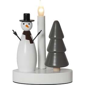 Star Trading 652-91 Christmas Joy Snowman Candlestick