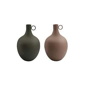 DKD Home Decor Vase 23 x 23 x 38.5 cm Aluminium (2 antal)