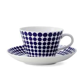 Gustavsbergs Porslinsfabrik Adam Coffee Cup with Saucer