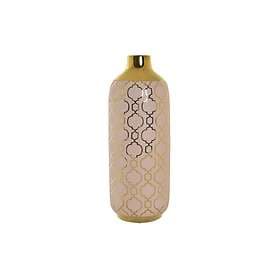 DKD Home Decor Vase Porslin Rosa Gyllene Orientalisk (15 x 15 41.5 cm)