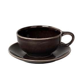 Broste Copenhagen Nordic Coal Tea Cup with Saucer