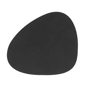 Lind DNA Curve Coasters Nupo Black Leather 11x13cm