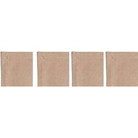 DIYTI Plain Coasters 10x10 cm 4-pack, Beige Polyester