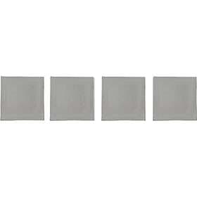 DIYTI Plain Coasters 10x10 cm 4-pack Grey Polyester