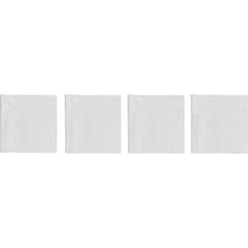 DIYTI Plain Coasters 10x10 cm 4-pack, Vit Polyester