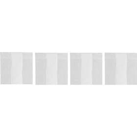 DIYTI Wide Stripe Coasters 10x10 cm 4-pack, Vit Polyester