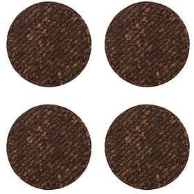 Sagaform Dante Coasters, 4-pack Brun Kork