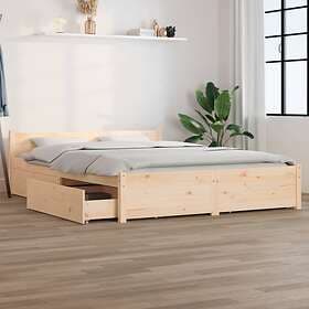 vidaXL Bed Frame with drawers 135x190 cm