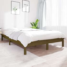vidaXL Bed Frame honungsbrun 120x190cm massiv furu