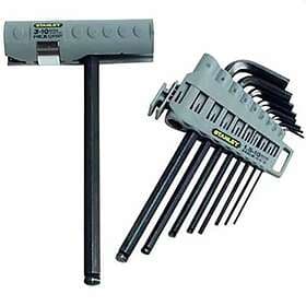 Stanley 0-89-904 Insexnyckelsats 9 delar, 1.5-10 mm, T-handtag
