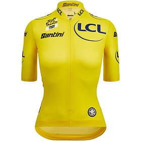 Santini Tour De France Femme Zwift Overall Leader Short Sleeve Jersey Women's