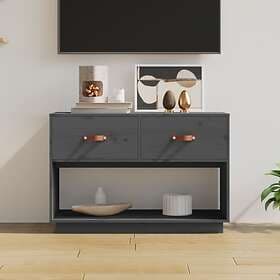 vidaXL TV Cabinet Grey 90x40x60 cm Solid Wood Pine