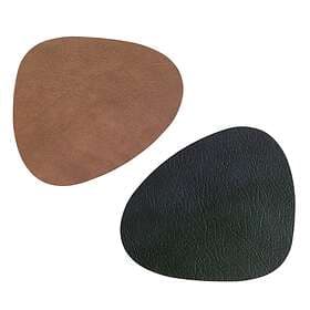 Lind DNA Nupo coasters vändbar curve 1 st Svart-brun