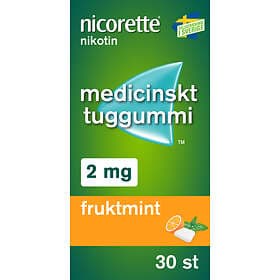 Nicorette Gum Fruktmint 2mg 30pcs