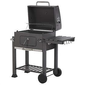 Beliani Charcoal Bbq Grill Grey Pavlof