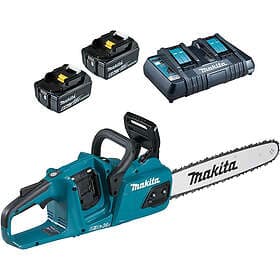 Makita DUC405 Twin 18v LXT Cordless Brushless Chainsaw 400mm 2 x 6ah Li-ion Char