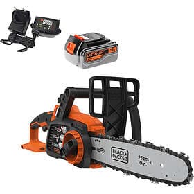 Black & Decker GKC1825L 18v Cordless Chainsaw 250mm 1 x 4ah Li-ion Charger