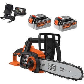 Black & Decker GKC1825L 18v Cordless Chainsaw 250mm 2 x 4ah Li-ion Charger