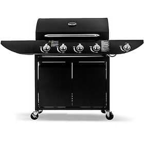 Unbranded Gas Burner Grill BBQ 4+1 Barbecue Black