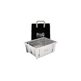 ProQ Flatdog Portable BBQ for Camping & Canvas Carry Bag, Outdoor Charcoal Foldi