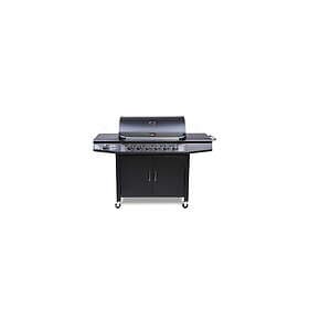 PRO CosmoGrill (Black) 6+1 Gas Burner BBQ with Side