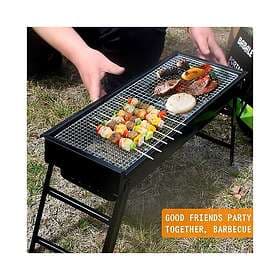 Unbranded Outdoor Patio Garden Foldable Portable Steel Party BBQ Barbecue Black