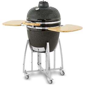 Warmlite Tower T978532 Kamado XLCeramic Charcoal BBQ Collapsible Wooden Shelves 