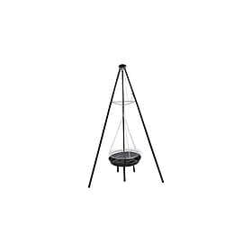 Woodside Adjustable Garden Tripod Barbecue Cooking Grill Portable BBQ Fire Pit