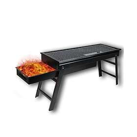 GreenZech Charcoal Grill Barbecue Portable BBQ Stainless Steel Folding Kabab Cam