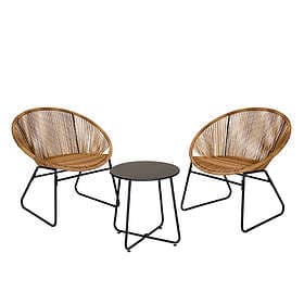 Charles Bentley Zanzibar Tea for Two Outdoor Garden Patio Furniture Bistro Set I