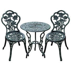 Outsunny 3 Pieces Bistro Set Furniture Balcony Garden