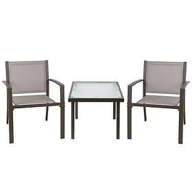 Stream 3 piece Patio Garden Furniture Set with Coffee Table 2 Seater
