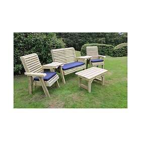 Churnet Multi Set, wooden garden table and chairs