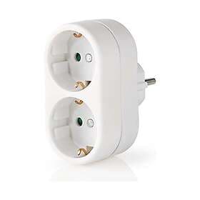 Nedis Splitter plug 2-way EU, grounded