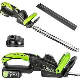 Mylek Cordless Lighweight Hedge Trimmer 20V Electric Cutter Green & Black
