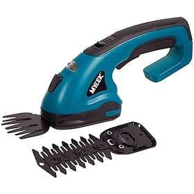 Mylek 2-in-1 Li-ion Cordless Hedge Trimmer & Grass Shears With 2 Blades Green & 