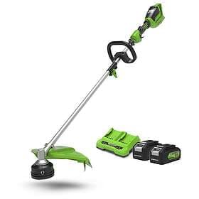 Greenworks 48v 40cm Cordless Brushless Brush Cutter & Line Trimmer (2 x 4AH Batt