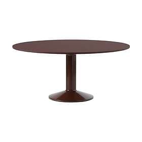 Muuto Midst pelarbord o160 cm Dark Red Linoleum-Dark Red
